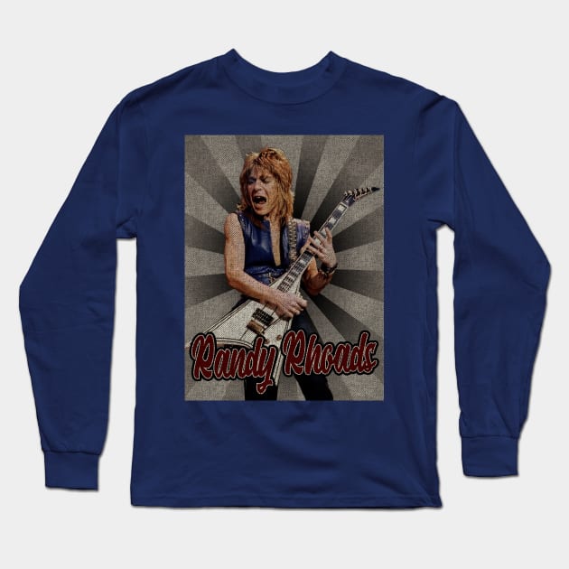 Randy Rhoads Classic Long Sleeve T-Shirt by StickMen